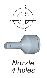 Sagola PT56418028 Aircap, 4 Aperture (for applying glue to cavities)