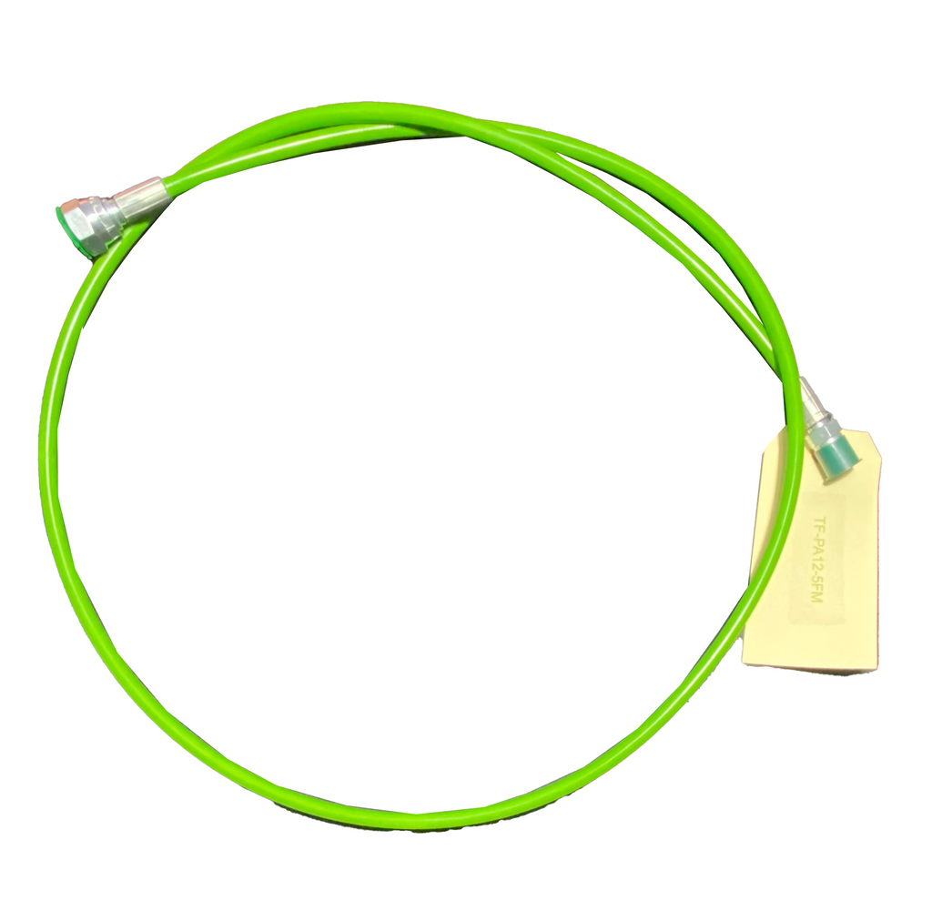 1/8" Air Assisted Airless Fluid Hose – Green Fluid (1885 psi) - Fittings: 1/4" x 1/4" NPS Females - Total Finishing Supplies