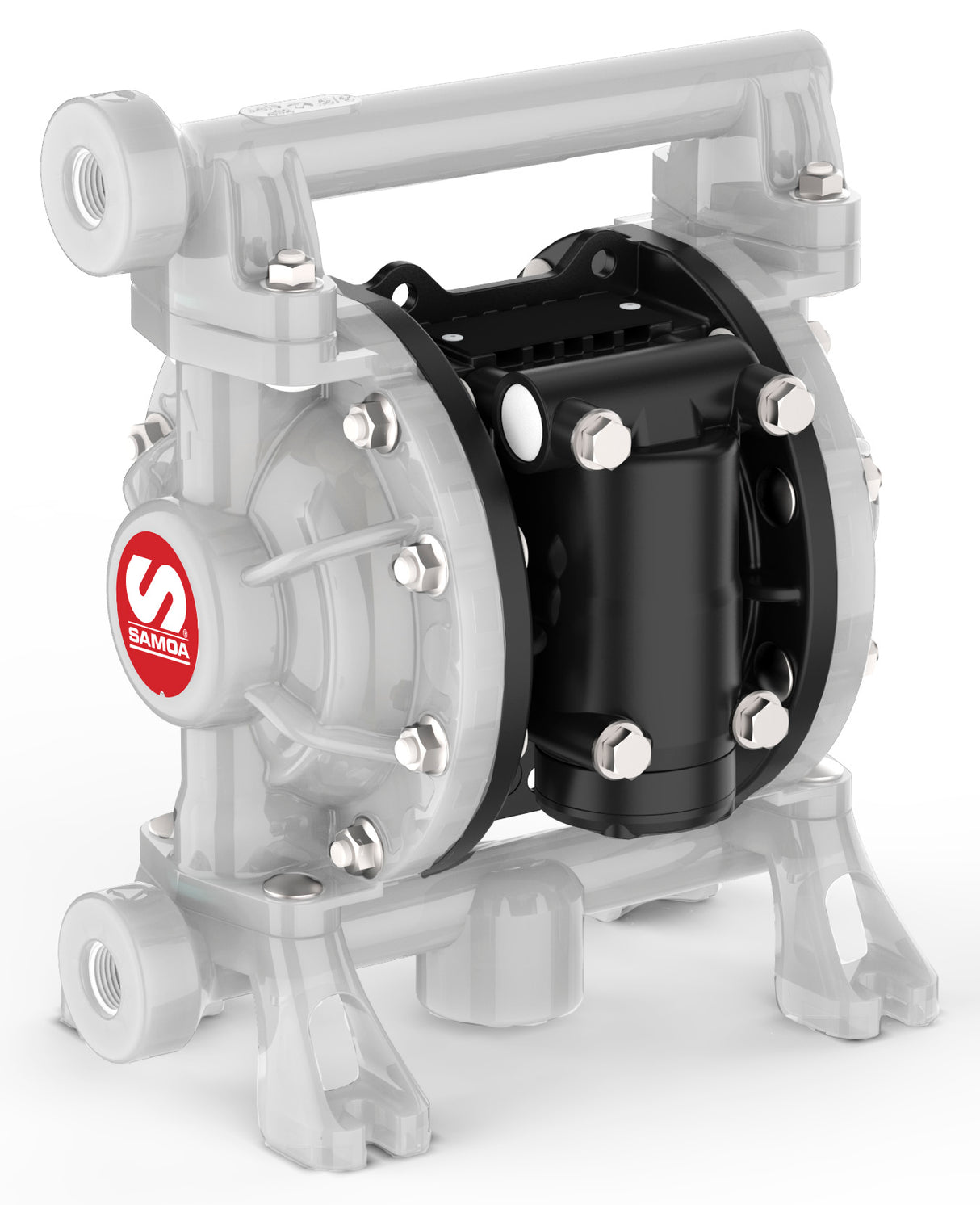 SAMOA UP03 Pivot Series 3/8" Non-Metallic Air-Operated Double Diaphragm Pump