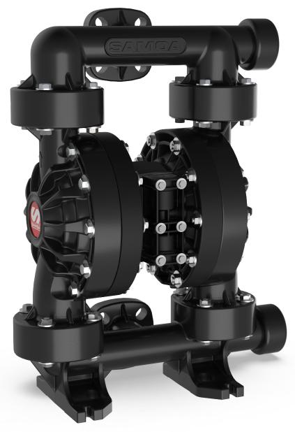 Samoa UP15 Non-Metallic Pivot Series 1-1/2" Air-Operated Double Diaphragm Pump