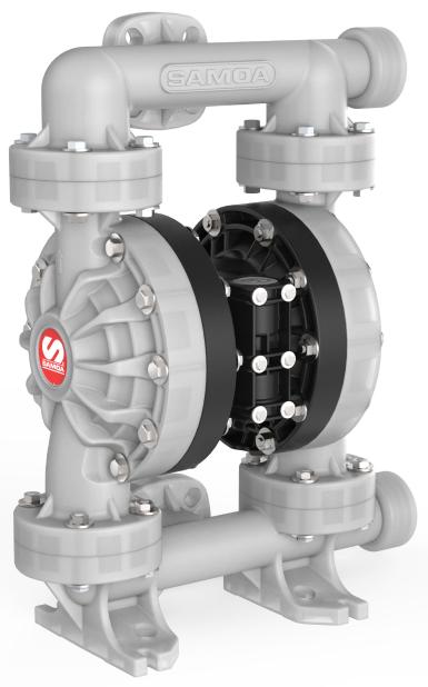 Samoa UP15 Non-Metallic Pivot Series 1-1/2" Air-Operated Double Diaphragm Pump