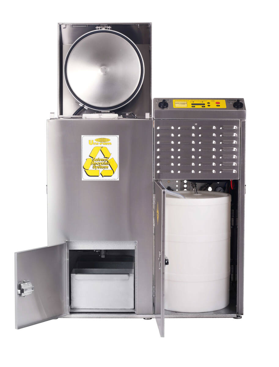 Uni-Ram URS1600SS Series, 16 Gallon Solvent Recycler, Vacuum Assisted