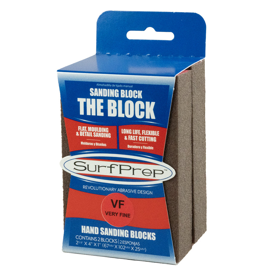 SurfPrep 1" Color Coded Hand Sanding Block