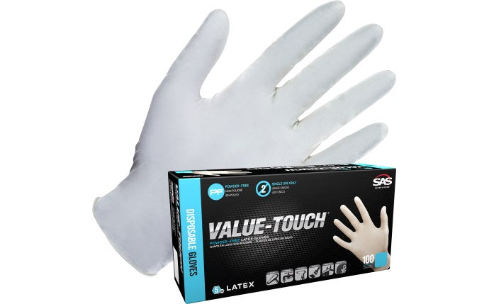 SAS Safety Corp. Value-Touch® Powder-Free Latex Disposable Gloves - 5 Mil