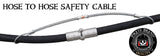 Pirate Brand 27WC-15 Cable, Safety, Hose Size 1" to 2-1/2"
