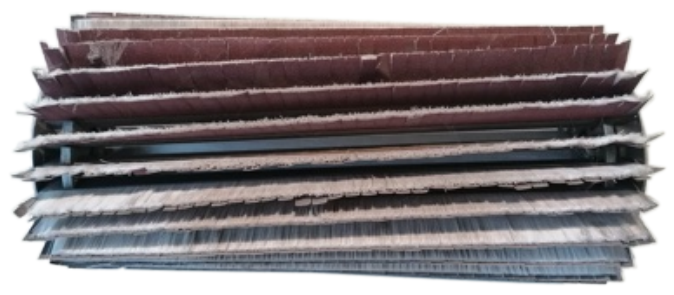 Sarmax Set Of 4 Brushes For Denibbing With Abrasive Inserts (Different Grains); Cheyenne Model SP4-600