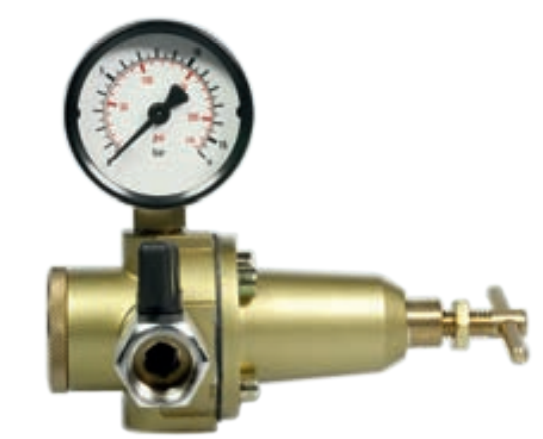 WIWA 0060615 Air Pressure Regulator With Shut-Off Ball Valve