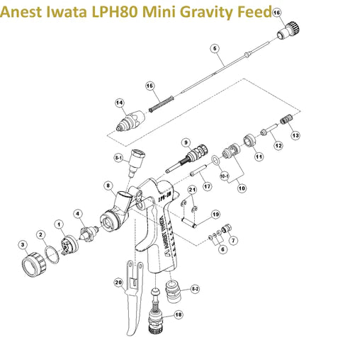 Anest Iwata Pattern Adjust Set - Total Finishing Supplies