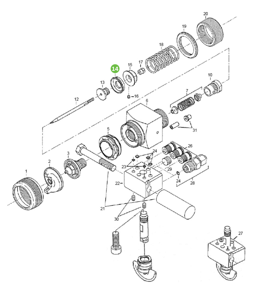 Binks T-AGB-102 Piston Cup