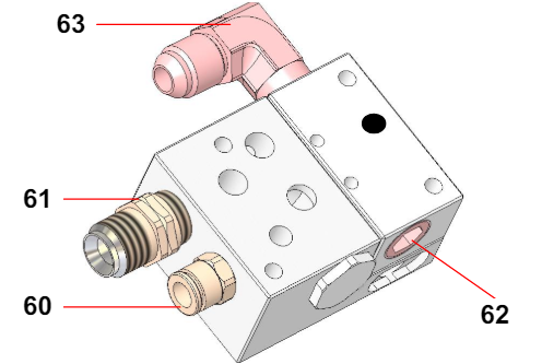 Sames® 905-124-901 Fitting, Quick Release, AVX and ATX Automatic AIRMIX® - Total Finishing Supplies