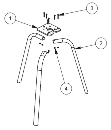 Binks 0115-010100 Tripod Assembly