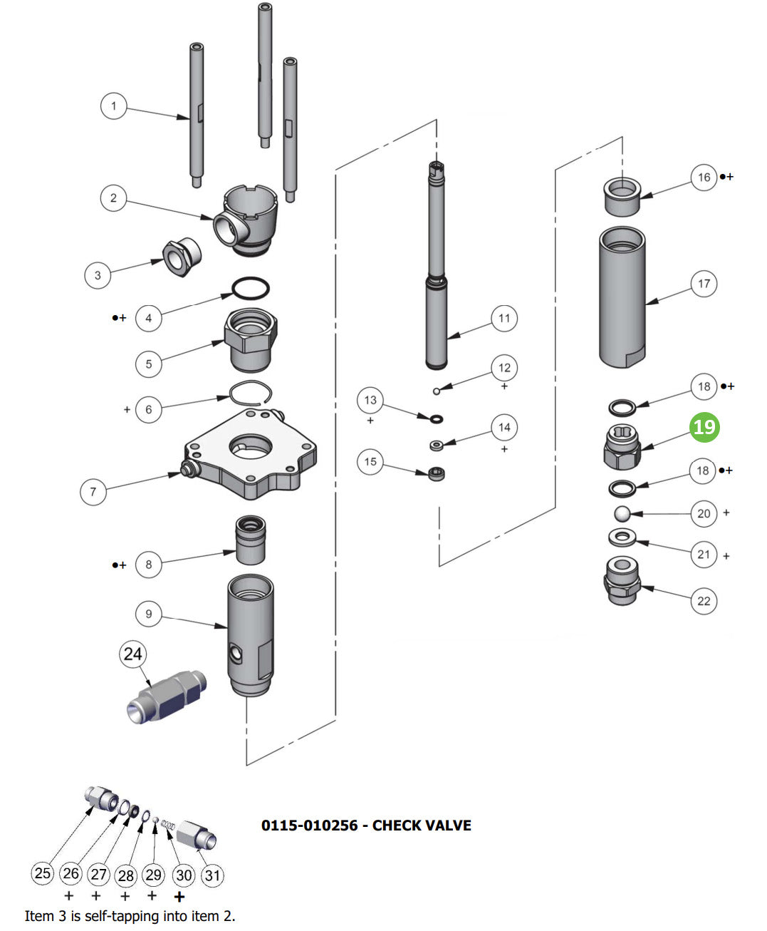 Binks 0115-010057 Lower Ball Cage