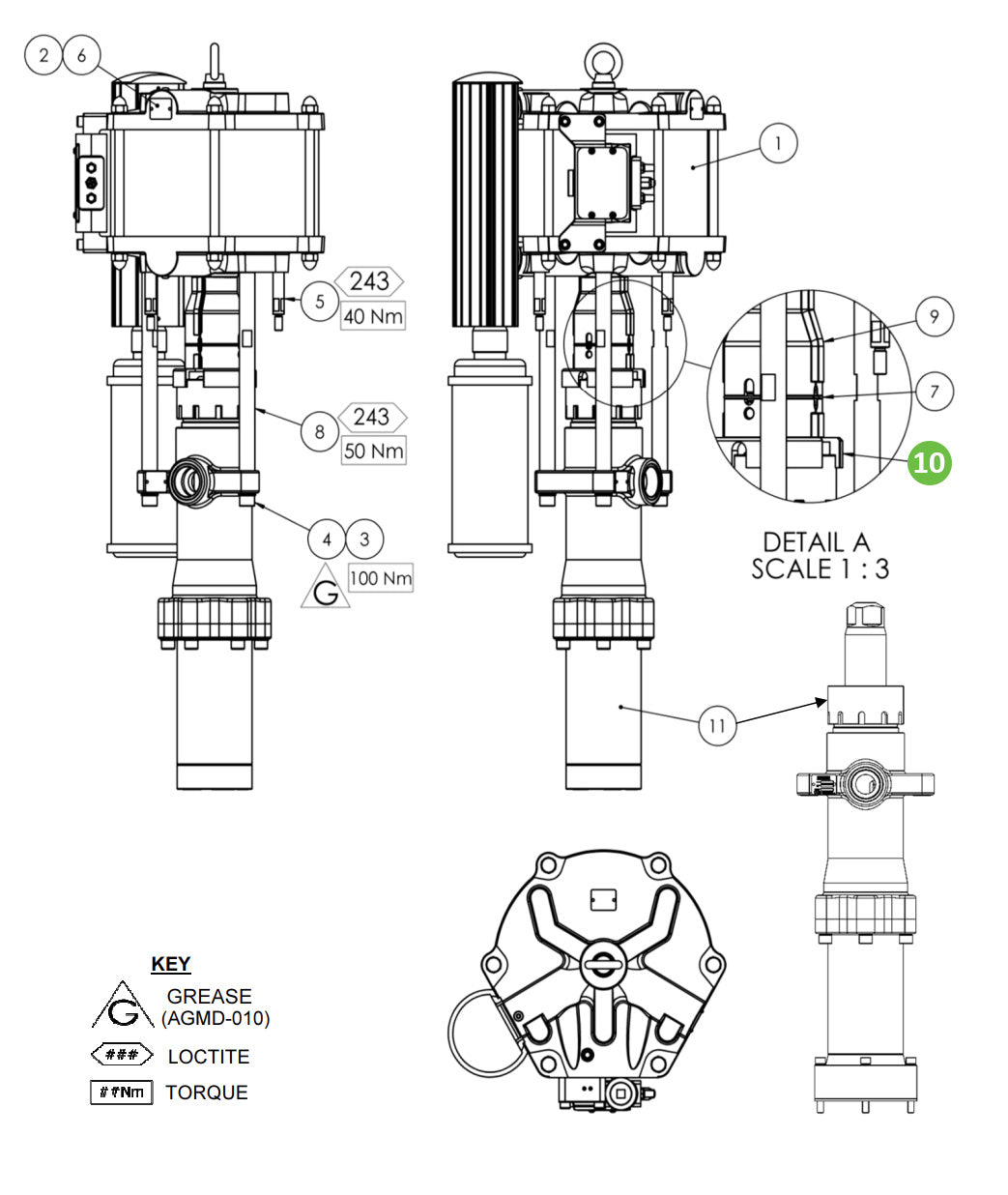 Binks 193941 FX880 Hand Guard Adapter