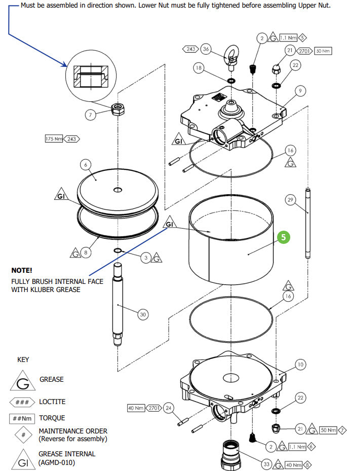 Binks 0115-010341 Cylinder, A260