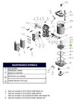 Binks 0115-010336 Piston Assembly, 85mm