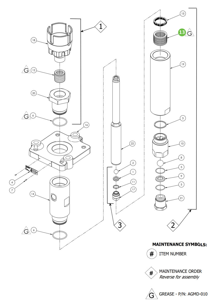 Binks 194089 Lower Packing Set (PTFE/UHMWPE)