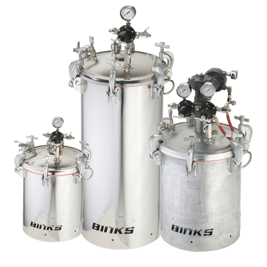 Binks 30 And 60 Gallon Pressure Tanks - Total Finishing Supplies