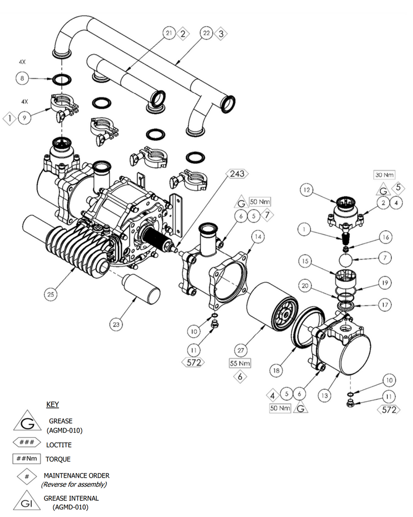 Binks Maple Pump Outlet Manifold - Total Finishing Supplies