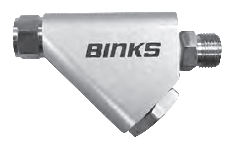Binks Low Pressure In Line Y-Strainer