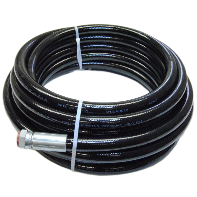 3/4” Airless Fluid Hose – Black (6500 psi)