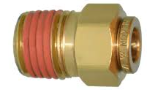 Push To Connect 3/8" Tube x 3/8" M.NPT Straight Adapter