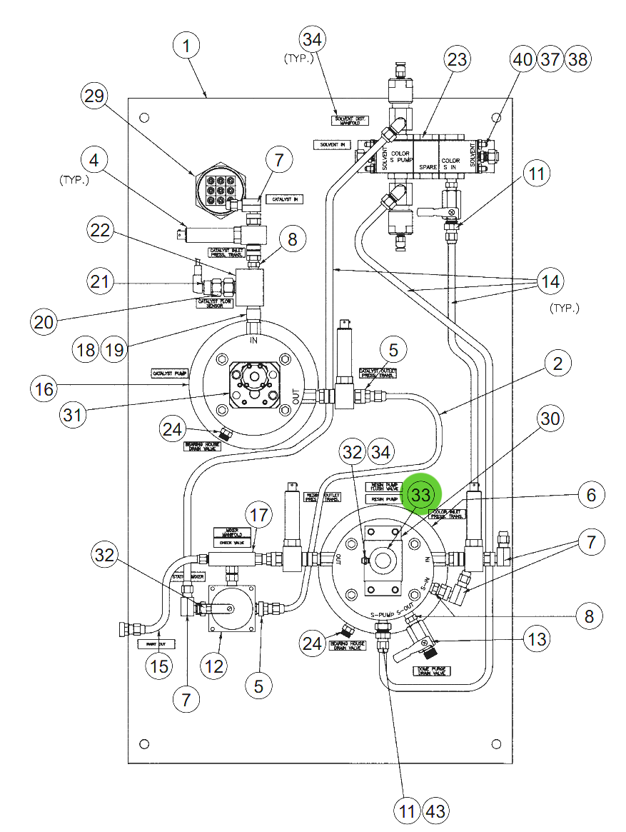 Ransburg 22-337 Bypass Valve Assembly