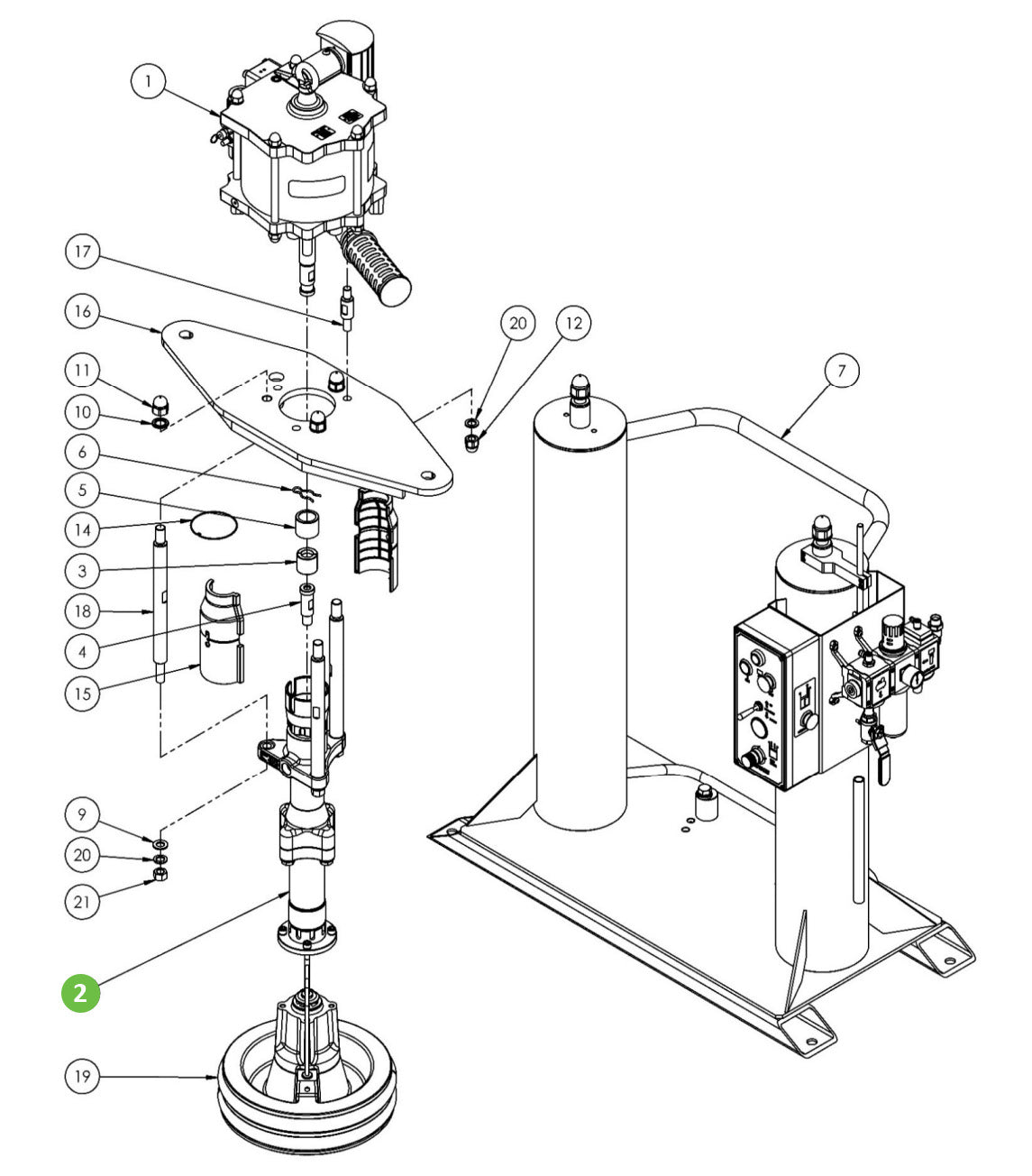 Binks FX200PU-CMX Fluid Section for Ram Units