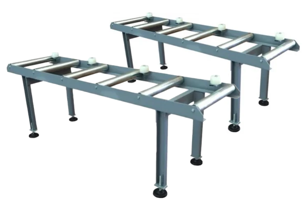 Sarmax Set Of 2 Roller Conveyor Tables; In Feed & Out Feed - Total Finishing Supplies