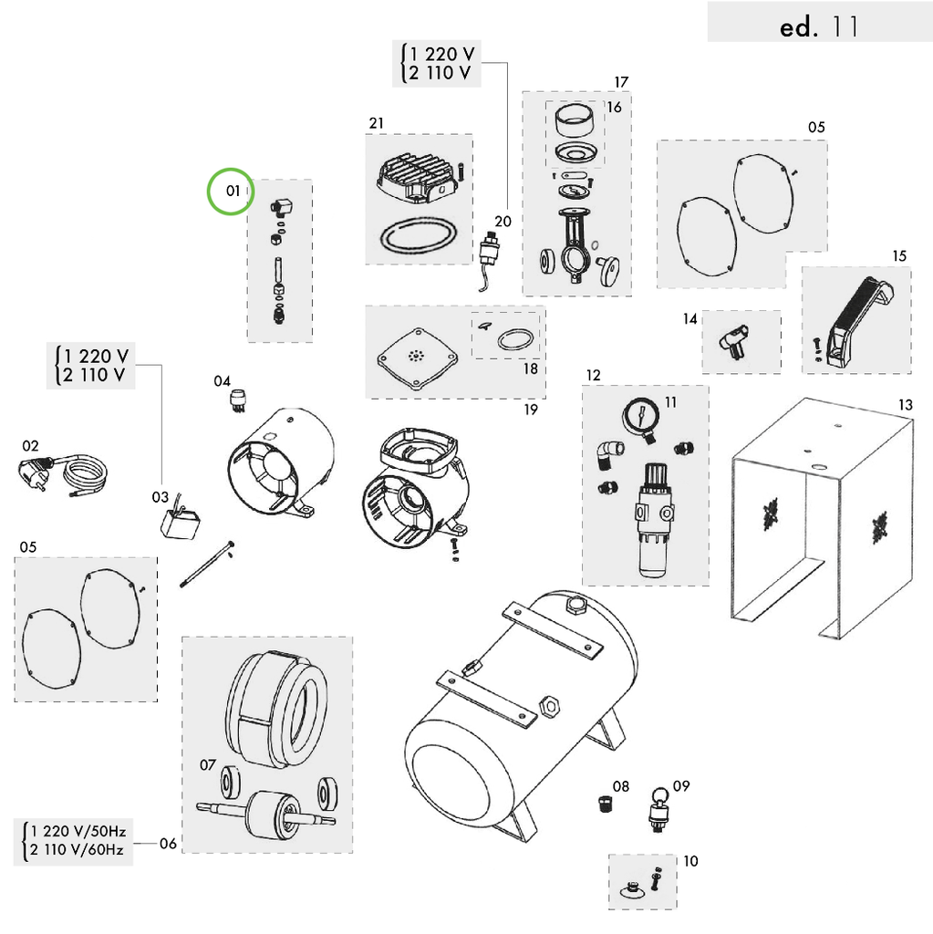 Sagola CP 1000 - Tank Air Pipe Kit - Total Finishing Supplies