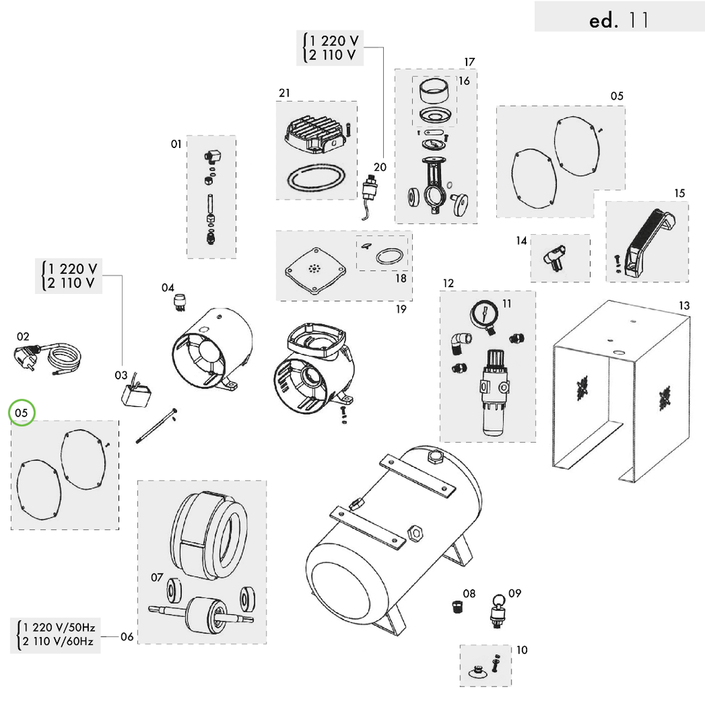 Sagola CP 1000 - Motor Closing Gasket - Total Finishing Supplies