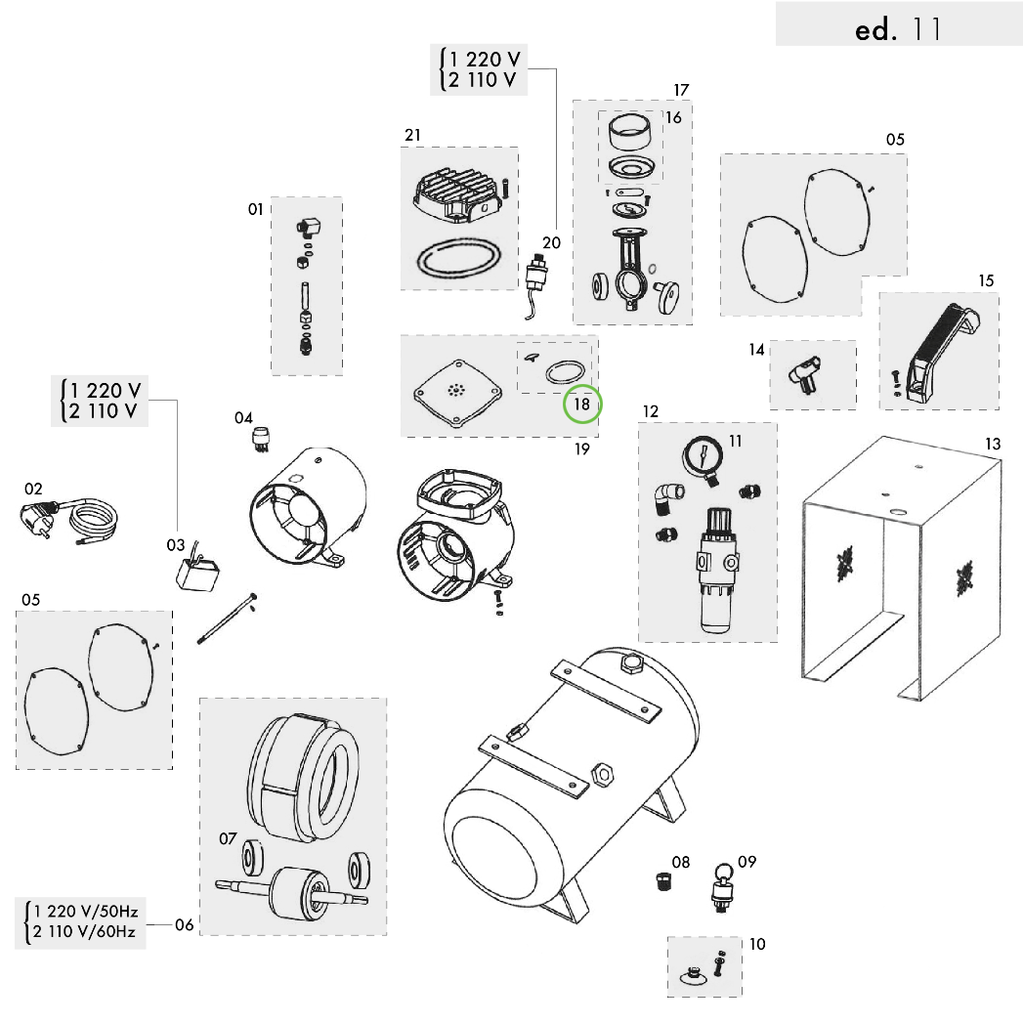 Sagola CP 1000 - Cover Head Kit - Total Finishing Supplies