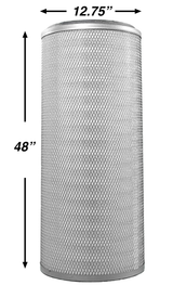 Erzinger Open Top Cap Cartridge Filter 12.75" x 48", 325 sqft