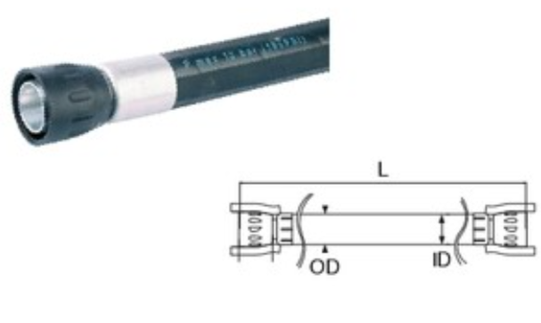 Dan-Am Air Flex Hose - 1" ID x 5' - Total Finishing Supplies