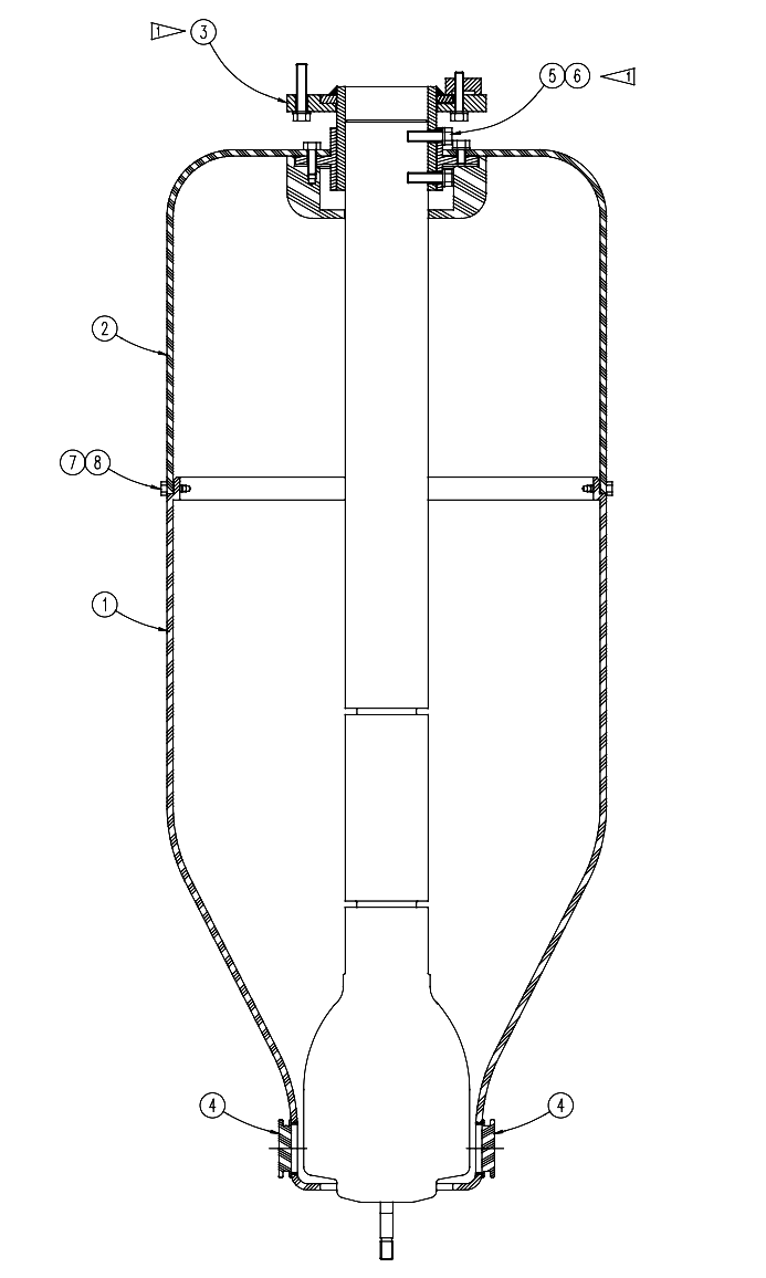 Ransburg 70158-02 Fairing Assembly, TurboDisk, Down-Feed