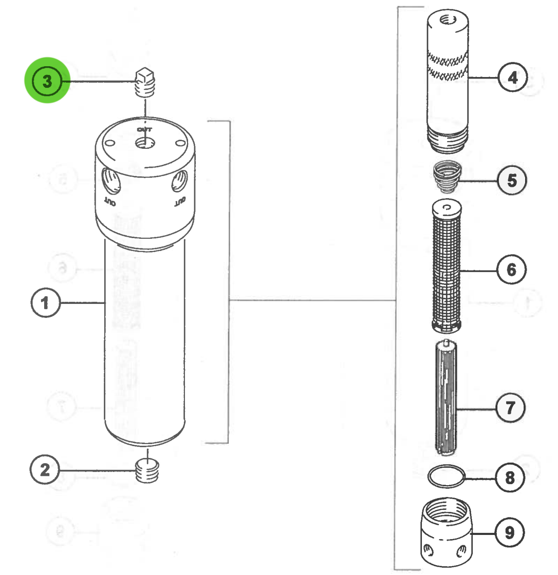 CA Technologies 98-0261 1/4" Pipe Plug S.S.