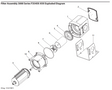 Coalescing Filter Bowl, Manual Drain, ARO-Flo 3000 Series - Total Finishing Supplies