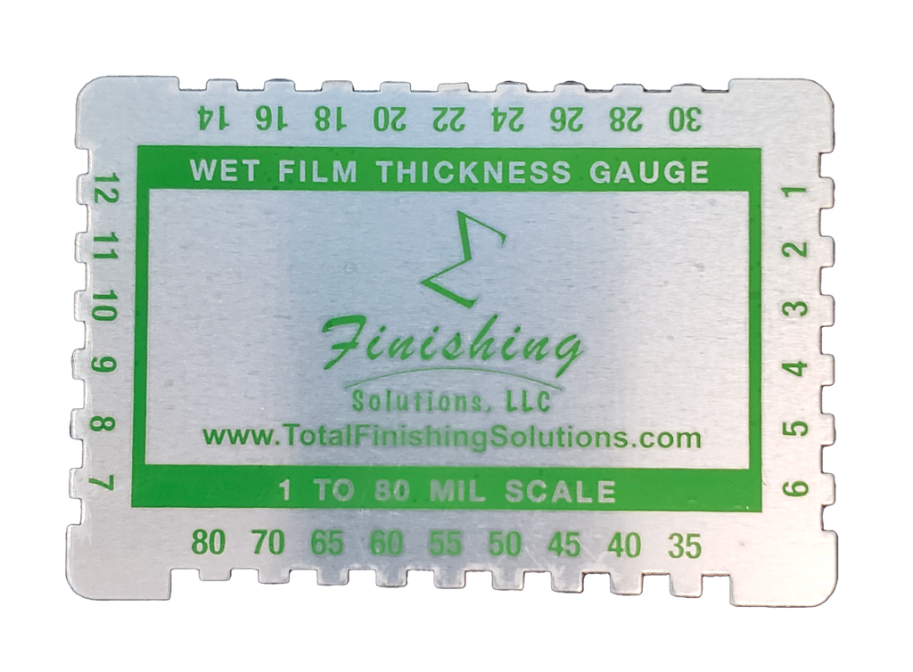 Dual Scale Wet Film Paint Gauge Card - Total Finishing Supplies