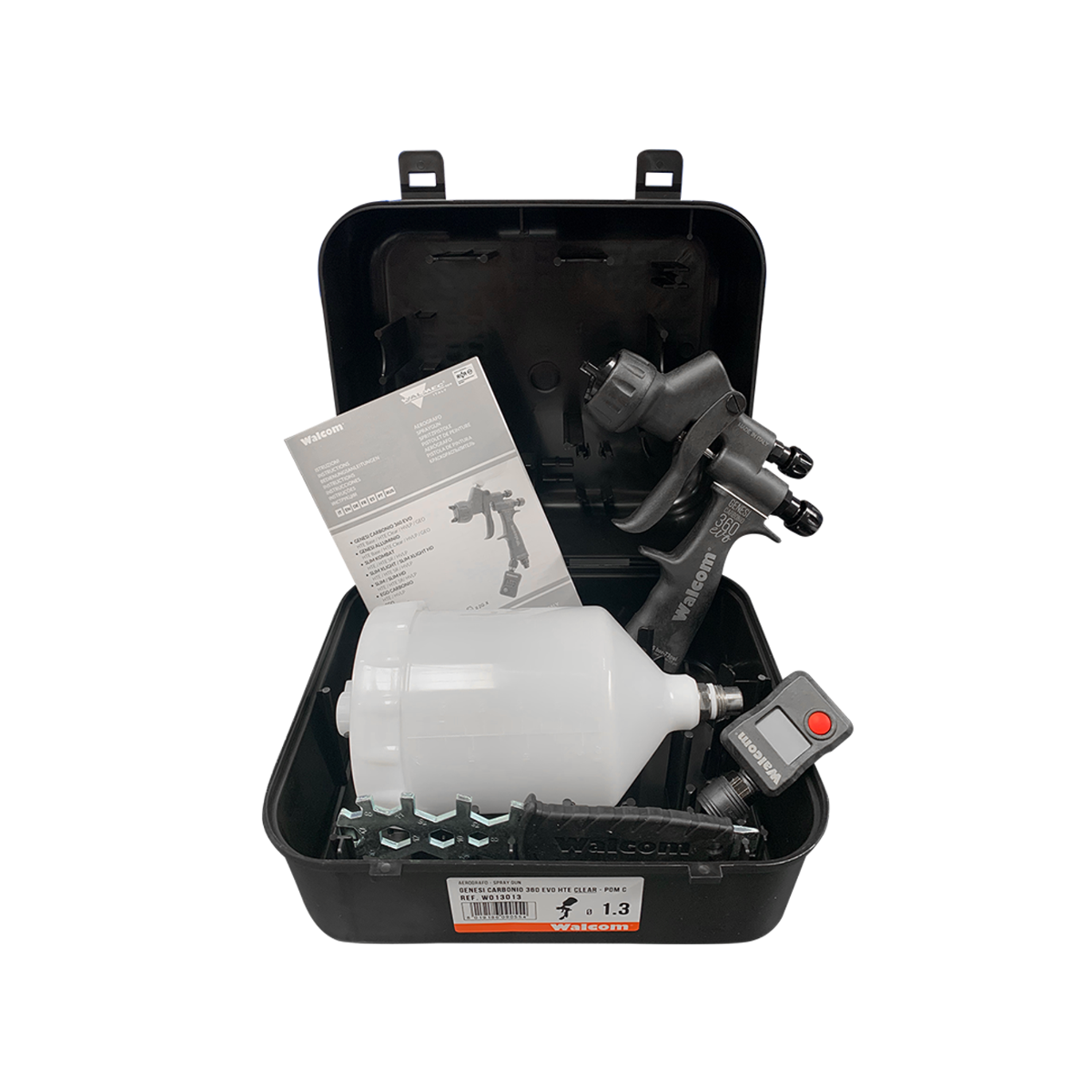 Walcom Genesi Carbonio 360 EVO GEO Gravity Spray Gun - Total Finishing Supplies