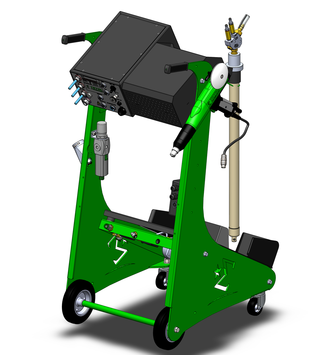 Zeus JDigital-C Manual Powder Coating Unit - Box Feed