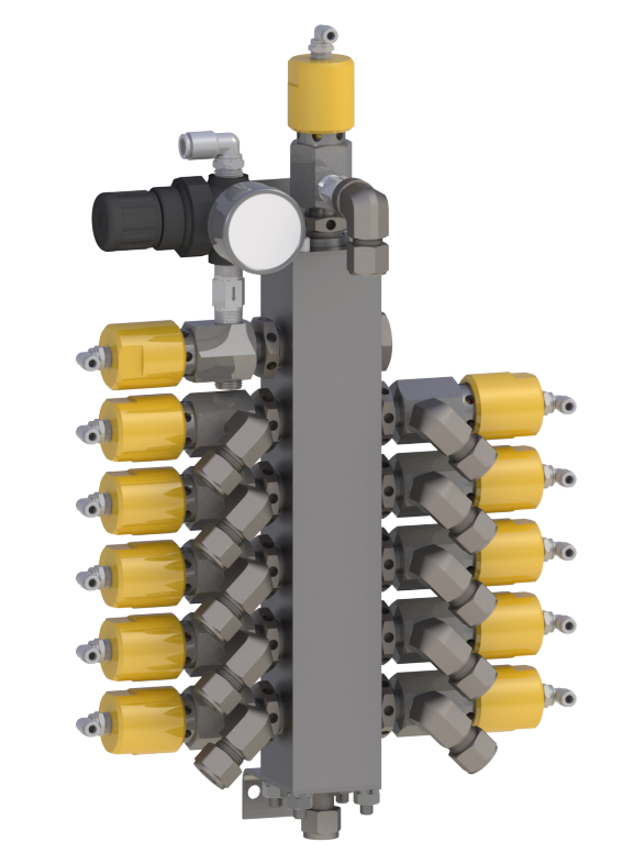 CCV-5100 Low Pressure Color Change Valve Stack Assembly - Total Finishing Supplies