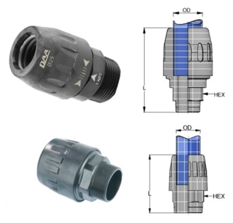 Dan-Am Air 1/2" NPT Threaded Connection - Total Finishing Supplies