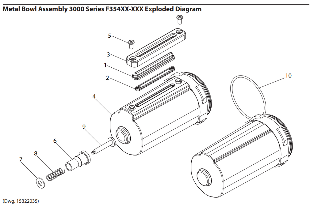 Filter Bowl Service Kit, ARO-Flo 3000 Series - Total Finishing Supplies