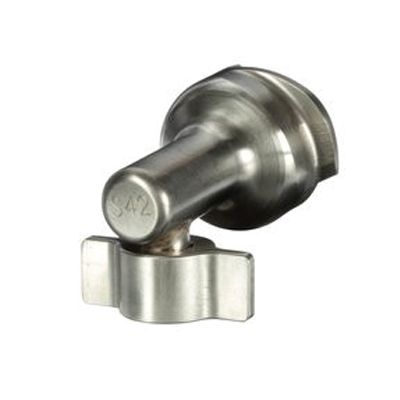 PPS™ 26138 Series 2.0 #S42 Adapter, 3/8-19 BSP R-Angle (Female), Use With: Series 2.0 Spray Cup System - Total Finishing Supplies