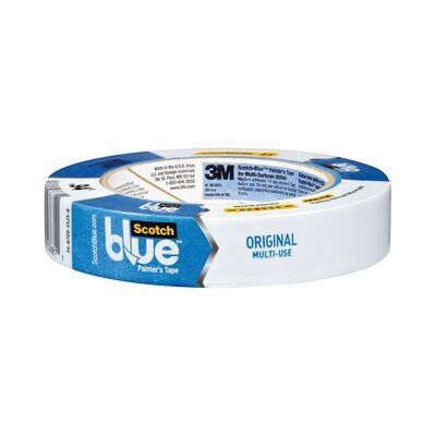 3M ScotchBlue 2090 Blue Painter's Tape - 24 mm Width x 60 yd Length - Total Finishing Supplies