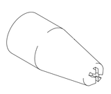 Aftermarket Nordson® 302105 Tivar Flat Spray Nozzle 2.5mm 60 deg. Cross (Non-OEM)