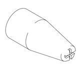 Aftermarket Nordson® 302106 Tivar Flat Spray Nozzle 2.5mm 90 deg. Cross (Non-OEM)