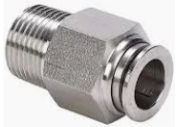 Push To Connect 3/8" Tube x 3/8" M.NPT Straight Adapter