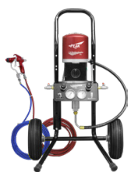 C.A. Technologies Cart Mounted Peak Pump Spray Pack; Cougar Spray Gun