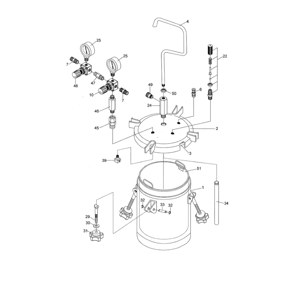 Anest Iwata PET-10/PET-10MN 2 Gallon - Total Finishing Supplies