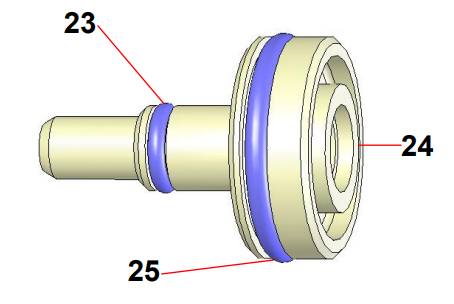 Sames® 129-690-010 Piston Assembly, AVX Automatic AIRMIX® - Total Finishing Supplies